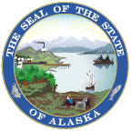 The state seal of Alaska